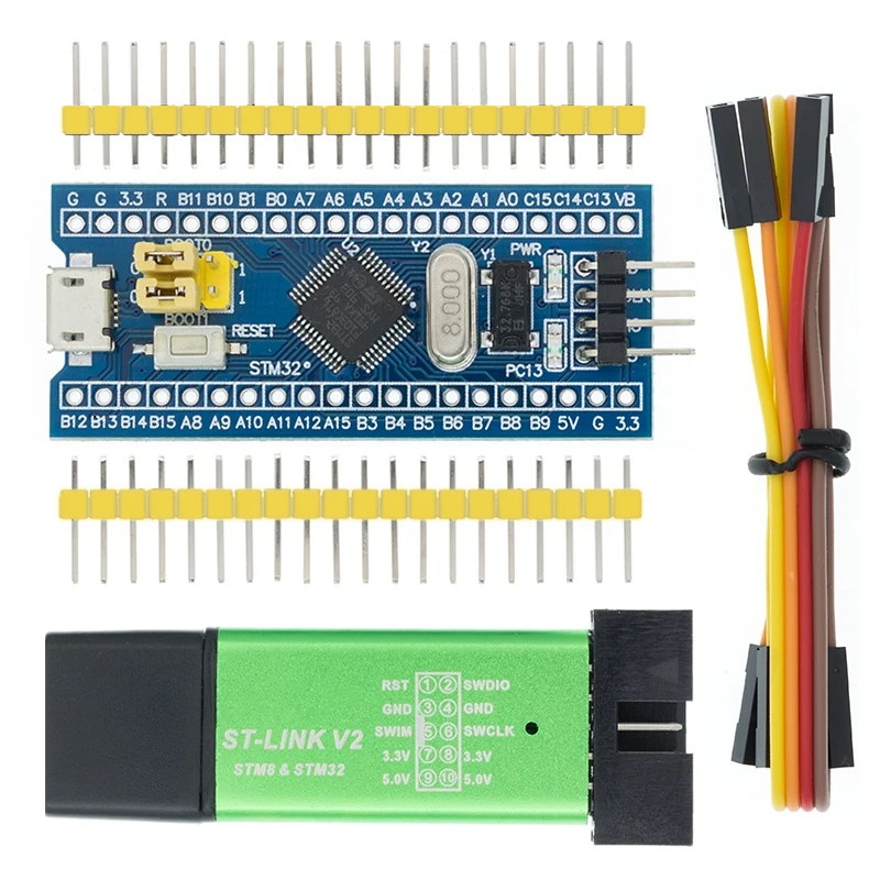 10 шт. оригинальный STM32F103C8T6 ARM STM32 минимальная системная плата модуля ST Link V2 Mini STM8