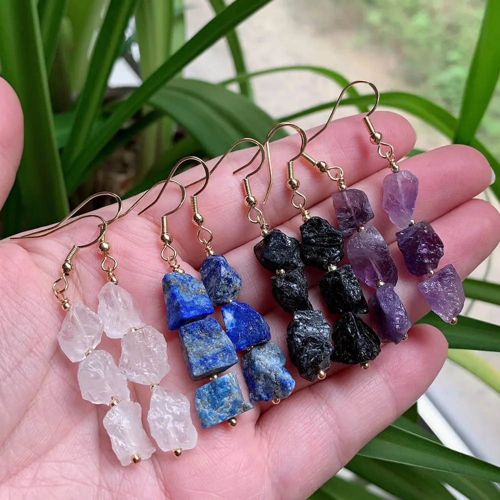 【BLACKPURPLE】[BLACKLABEL] Full Moon Crystal Earring BLACKPURPLE】[BLACKLABEL] Full Moon Crystal Earring