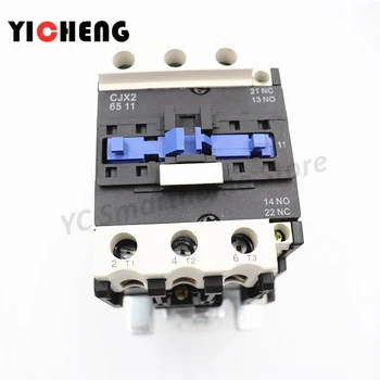 

AC contactor 65A 3P+1NO and 1NC Rail installation lc1d CJX2-6511 1 normally open contact and 1 normally closed contact