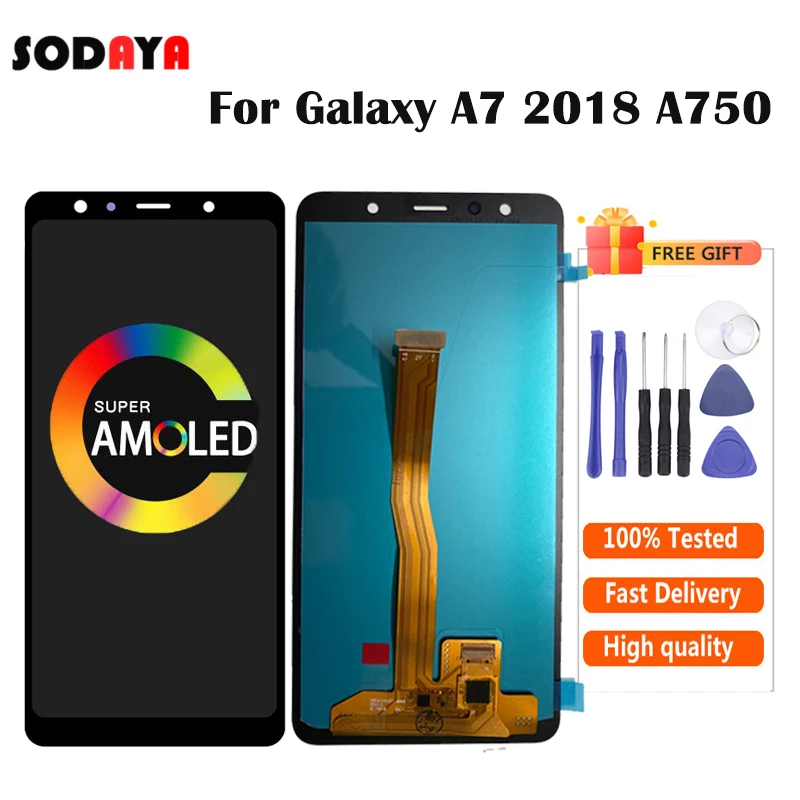 Дисплей с тачскрином SAMSUNG для GALAXY A7 2018 A750 A750F SM-A750F | Мобильные телефоны и