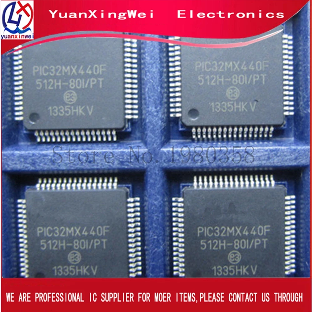 10 шт. PIC32MX440F512H-80I/герметизирующая ptfe-лента для PIC32MX440F512 QFP64 PIC32MX440F512H-80I PIC32MX440F512H PIC3 новая Оригинальная микросхема