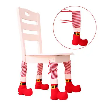 

Table Chair Foot Covers Santa Claus 2019 Merry Christmas Decor for Home Kitchen Christmas Cristmas Decor 2020 Happy New Year