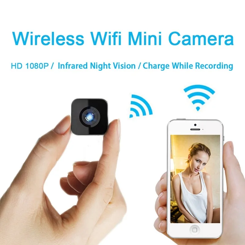 

Mini Wifi IP Camera IR Night Vision HD 1080P Micro Camcorder Car Sport DV DVR digital video Recorder Charging While Recording