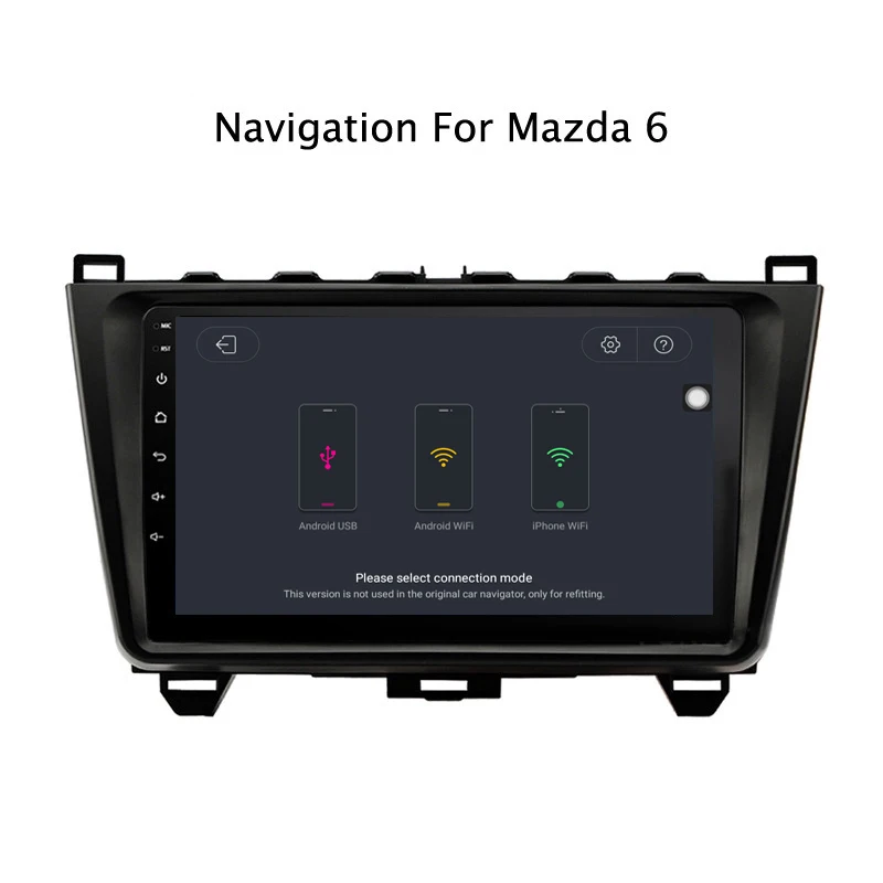 Perfect Ectwodvd 9inch Andriod 8.1 Car DVD GPS For Mazda 6 Rui Wing 2008-2015 4G RAM 64G ROM CarPlay DSP 4G LTE with WIFI 8