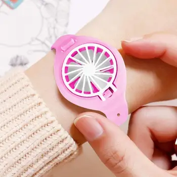 

Mini Adjustable Usb Portable Fan Watch Handheld Ventiladors Rechargeable Handy Air Cooling Fan Adult Child Hot
