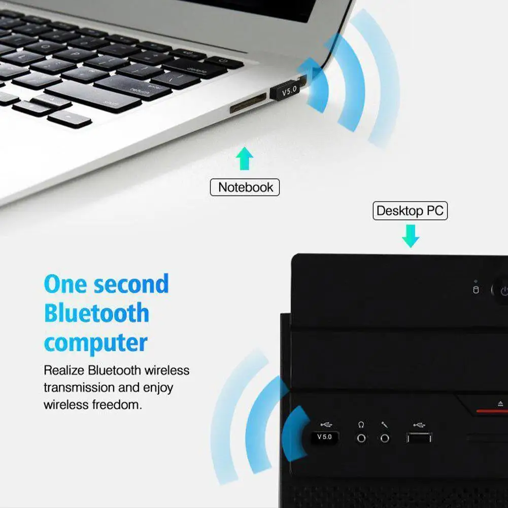 

USB Bluetooth 5.0 Adapter Transmitter Receiver Bluetooth Wireless Laptop PC Audio USB For Computer Adapter X6K6