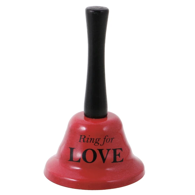 Creative Hand Bell Lovers Gift Gag Toy Joke Game Ring for Sex/a Kiss/ Love