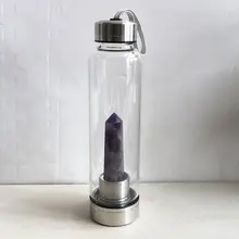 Креативная Хрустальная колонка, энергетическая чашка для воды, натуральный кристалл, чашка для воды, бутылка для напитков, Кристальное стекло, бутылка для воды, чашка для воды