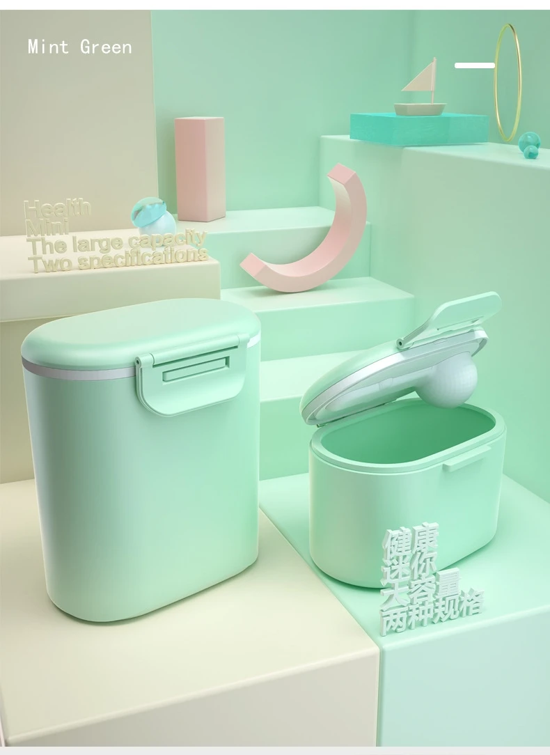 Baby Formula Milk Storage Infants Portable Milk Powder Formula Dispenser Food Container Storage Feeding Box for Kids Food PP Box