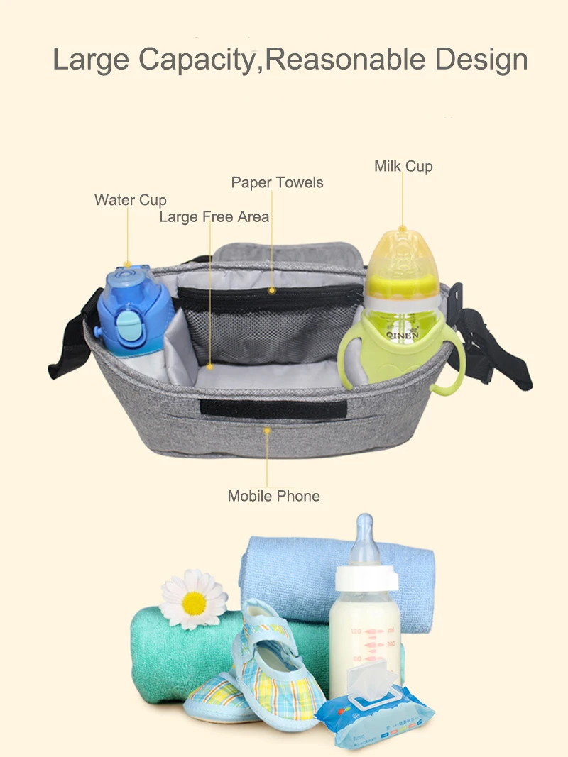 Diapers Storag Bag Bag For Stroller Trolley Yoyo Leather Baby Stroller Bag Stroller Accessories Fridg Storag Organizer Holder baby stroller accessories and scooter hybrid	