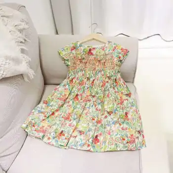 

Pre-sale 10th,Apr flower Printed 2020 summer girls dress Princess party Girls Clothing Girls Dress Boutique 3 4 6 8 10 12 14Y