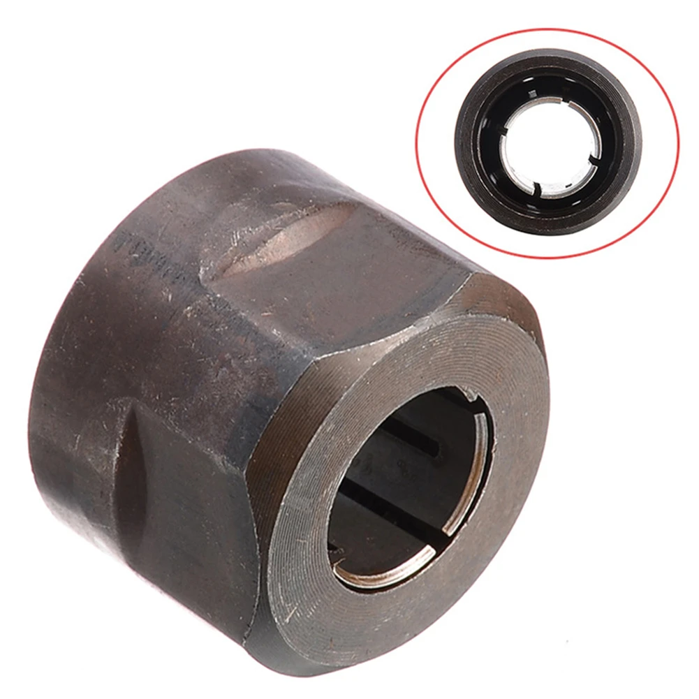 13MM Metal 1/2" Collet Nut Plunge Router Parts For MKt 3612 22.5*27mm  Black mobile woodworking bench