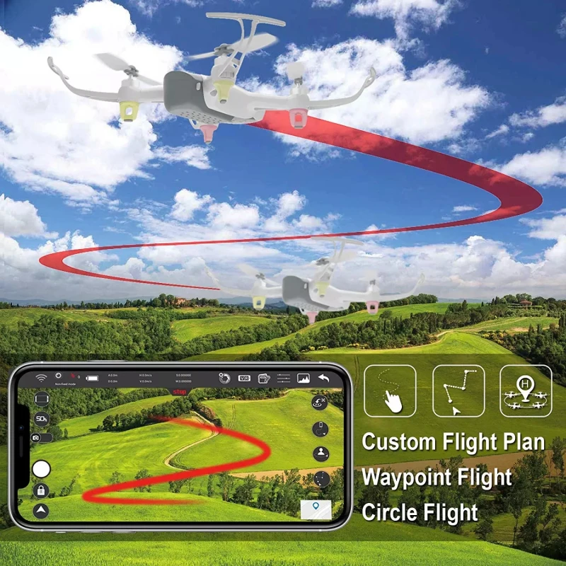 Gps Дрон 5G WiFi FPV Дрон с 4K Ultra HD двойной камерой дроны Квадрокоптер gps оптический поток двойного позиционирования RC вертолет Дрон