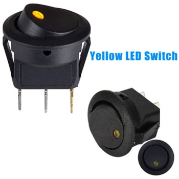 

Rocker Switch Switch Toggle Led Car Auto Boat Round 20 AMP 20PCS Reliable