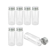 70ml 37x90x25mm Glass Bottle with Screw Cap Storage Bottle Glass Sealed Small Vials Jars Seal Leak Proof Jars 24pcs 1