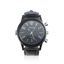 

QZT Secret Video Camera Watch Wireless Invisible Leather Watch Camera Offline Recording Infrared Night Vision Mini Camera Watch