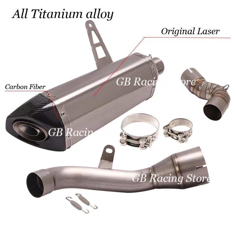Slip On For Kawasaki Ninja 1000SX Z1000SX 2020 2021 Motorcycle Full System Exhaust Escape Moto Link Pipe Muffler Titanium Alloy - Image 4