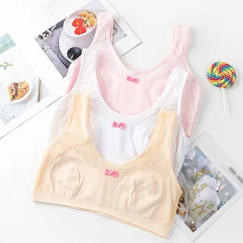 

Student Girl One-piece Bra 2020 New Fashion Cute Beautiful Back Breathable Sports Underwear Wrap Bra Thin Section Cute Underwear