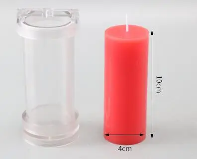 candle mold 4x10 День рождения dec ручной работы диаметр 4 см DIY свеча плесень pc Плоский Верх мульти размер подсвечник цилиндрические diy свечи формы lz33 - Цвет: candle mold 4x10