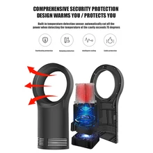 Мини-электрический обогреватель ультра-тихий портативный бытовой нагреватель горячего воздуха умный нагреватель Настольный обогреватель