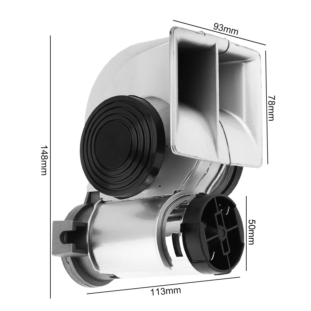 Car air horn 12V 136db car snail air horn compact motorcycle super loud red blue for cars truck lorry yacht boat SUV