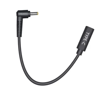 

XT-XINTE Laptop Power Adapter Converter Cable 15cm USB 3.1 Type C Female to DC4.0*1.7MM Male PD Charger for Lenovo Notebook