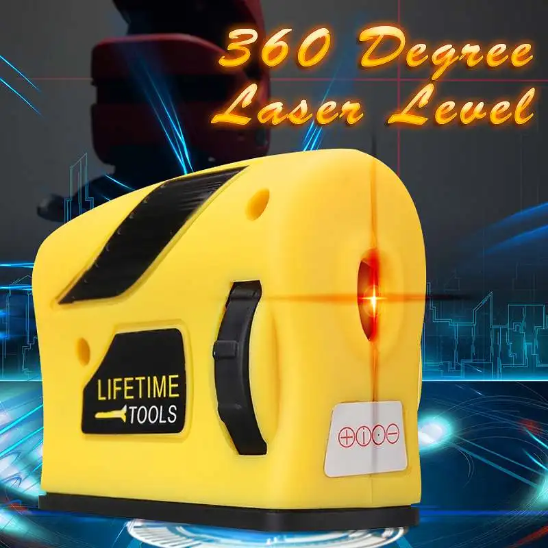 

360 degrees Mini Style Self-Leveling Laser Level Horizontal Vertical Cross Line Measurement Gauge Tool