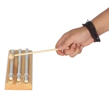 Детская игрушка, детский трехтоновый ударный инструмент с молотком, игрушки 16 см, Детские забавные колокольчики, музыкальная игра, игрушка