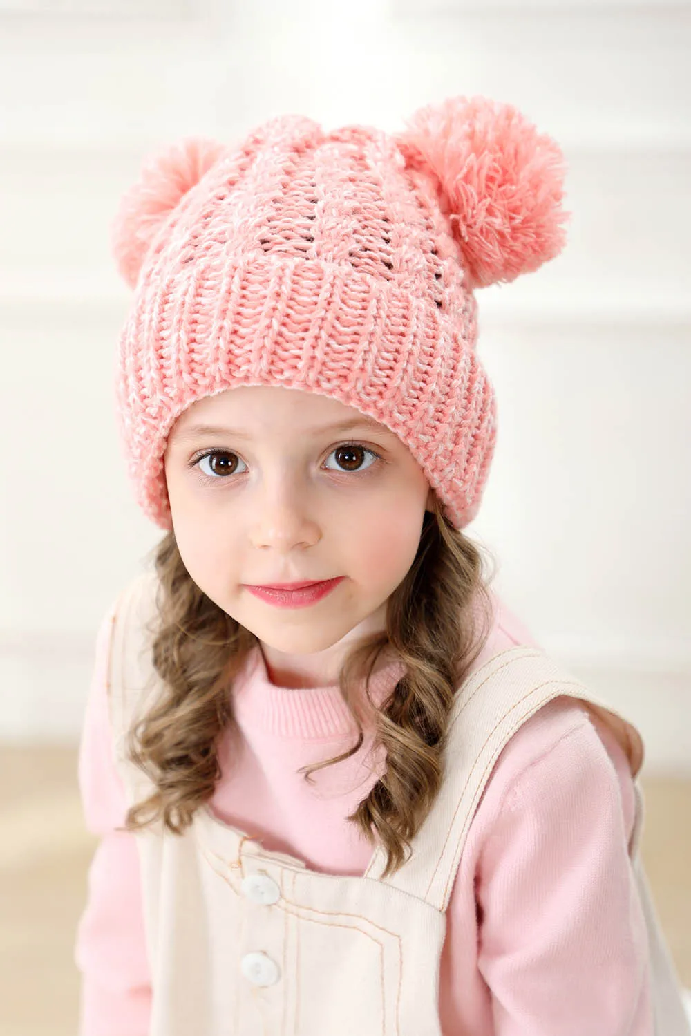 Baby Beanies Hat Pompon Winter Children Warm Hat Knitted Cute Cap Baby Girl Boy Hat Beanie Soft Toddler Hat Bonnet