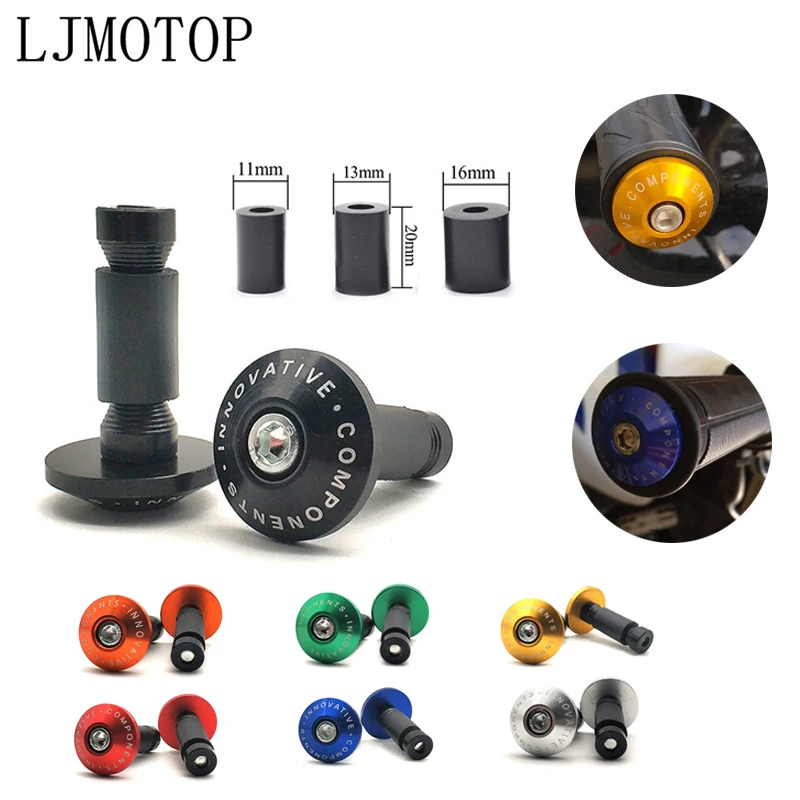 For Kawasaki NINJA250/300R Z250/Z300/VERSYS 300X Universal Motorcycle Handle End Bar motocross Handlebar Grip Plug Cap
