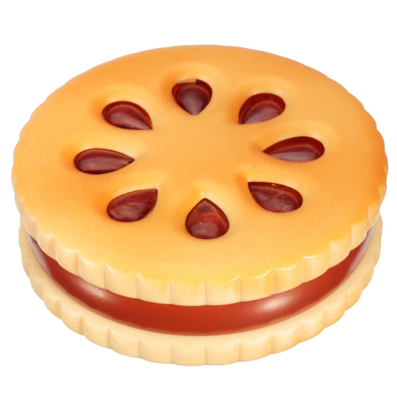 55mm Cookie Shape Biscuit Metal Grinder Tabacco Crusher Dried Flowers Herbs Home Funny Gift for Men