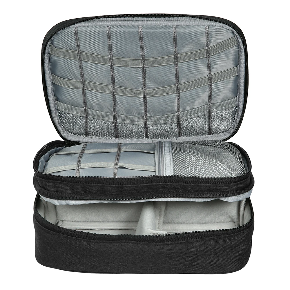 

Hot New Portable Travel Makeup Bag Case Waterproof Toiletry Cosmetics Earphone USB Cable Bag Organizer Electronics Camera Bag