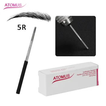 

50/100pcs 5F Eyeborw Micro blading Needles Semi-permanent Make-Up Blade Shading Eyebrow Tattoo Mist Microblading Needle