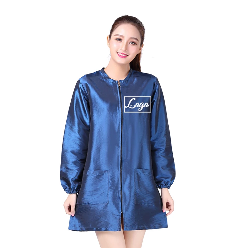 Customize Hairdresser Apron Waterproof Beauty Manicure Pet Store Working Suit Cloth Hairdressing Cape Gown Robe Wrap 1567