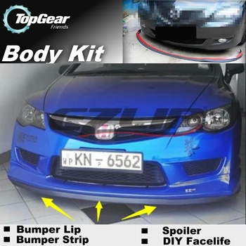 

For Acura CSX Power Bumper Lip / Front Spoiler For TG Fans to Car Tuning / TOPGEAR Body Kit / Strip Skirt