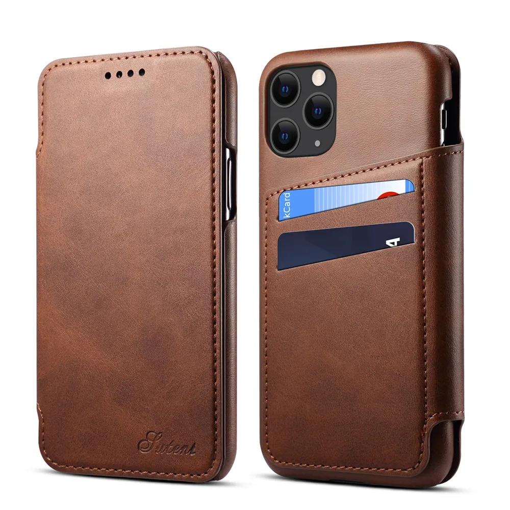 Держатель для карт со слотом чехол для телефона для iPhone 11 Pro Max 7 8 Plus 6 6S Plus чехол роскошный чехол из искусственной кожи для iPhone XS Max XR X Чехол