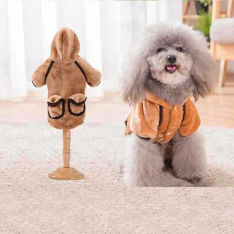 Теплые Pet Одежда с принтом в виде собак для Щенки Костюмы модные толстовки с рисунком собаки для маленьких собак костюм Чихуахуа французский одежда для бульдога