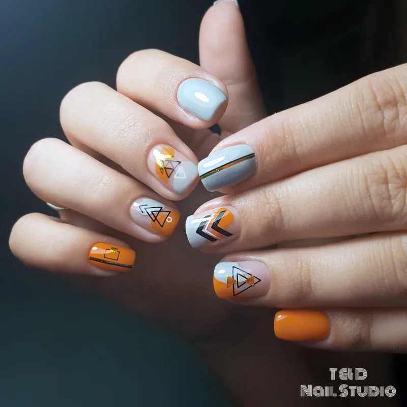 Newest TSC sereis TSC 155 irregular shape 3d nail art sticker nail decal stamping export japan 2