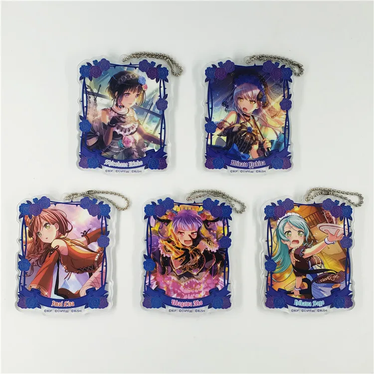 Bang Dream! Roselia игровой аниме Imai Lisa Hikawa Sayo Udagawa Ako Minato Yukina Shirokane Rinko акриловый брелок |