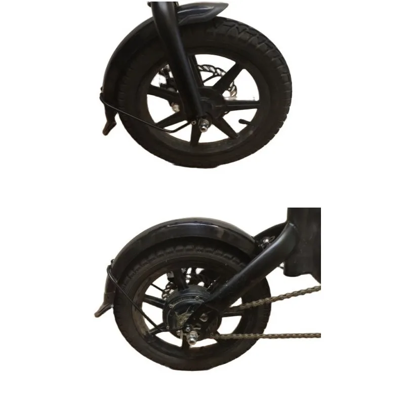 Folding Bike Fender 14 Inch Aluminum Alloy Bracket Mudguard PP Shelter for Kugoo V1