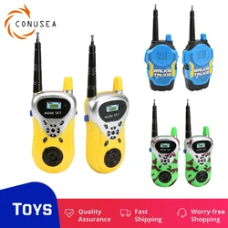 Walkie talkie Portable pour enfants, jouet d'espionnage électronique, Radio bidirectionnelle, intercom d'extérieur, 50M, 2 pièces 