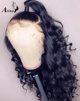 

13x6 Lace Front Human Hair Wigs Loose Wave 150 Density PrePlucked Glueless With Baby For Black Women Atina