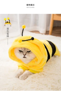 

Winter Christmas Pet Cat Costumes Funny Fashion Small Pet Cats Clothes Dogs New Year Vetement Pour Chat Kitten Outfits JJ60JSBY