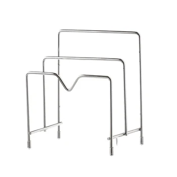 

3 Layer Plates Pot Cover Stainless Steel Rustproof Practical Home Multifunctional Kitchen Stable Chopping Board Rack Storage