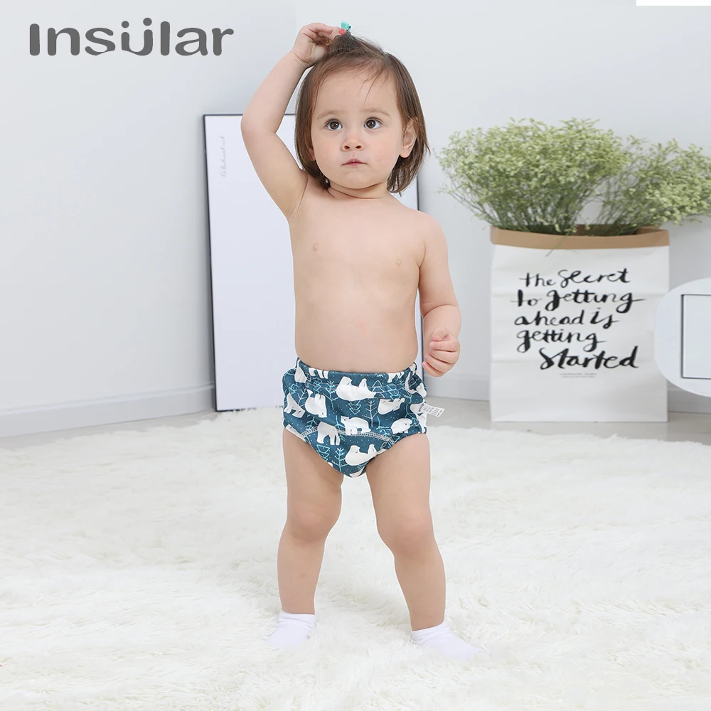 Детские тренировочные штаны 6 слоев водонепроницаемые Регулируемые