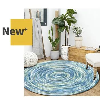 

Modern Round Carpet Living Room Moroccan Bedroom Carpet Sofa Coffee Table Round Rug Computer Chair Floor Mat Home Doormat