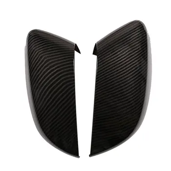 

2pcs Carbon Fiber ABS Rearview Mirror Cap Cover Trim For BMW 5 7 Series G30 G11 G12 6 Series GT 2018 2019 Car Accessories