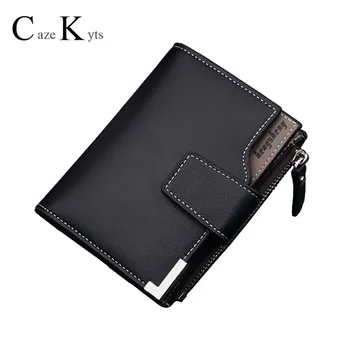 

Caze kyts Korean casual men's wallet vertical multifunctional wallet zipper buckle coin purse high quality men's wallet tide