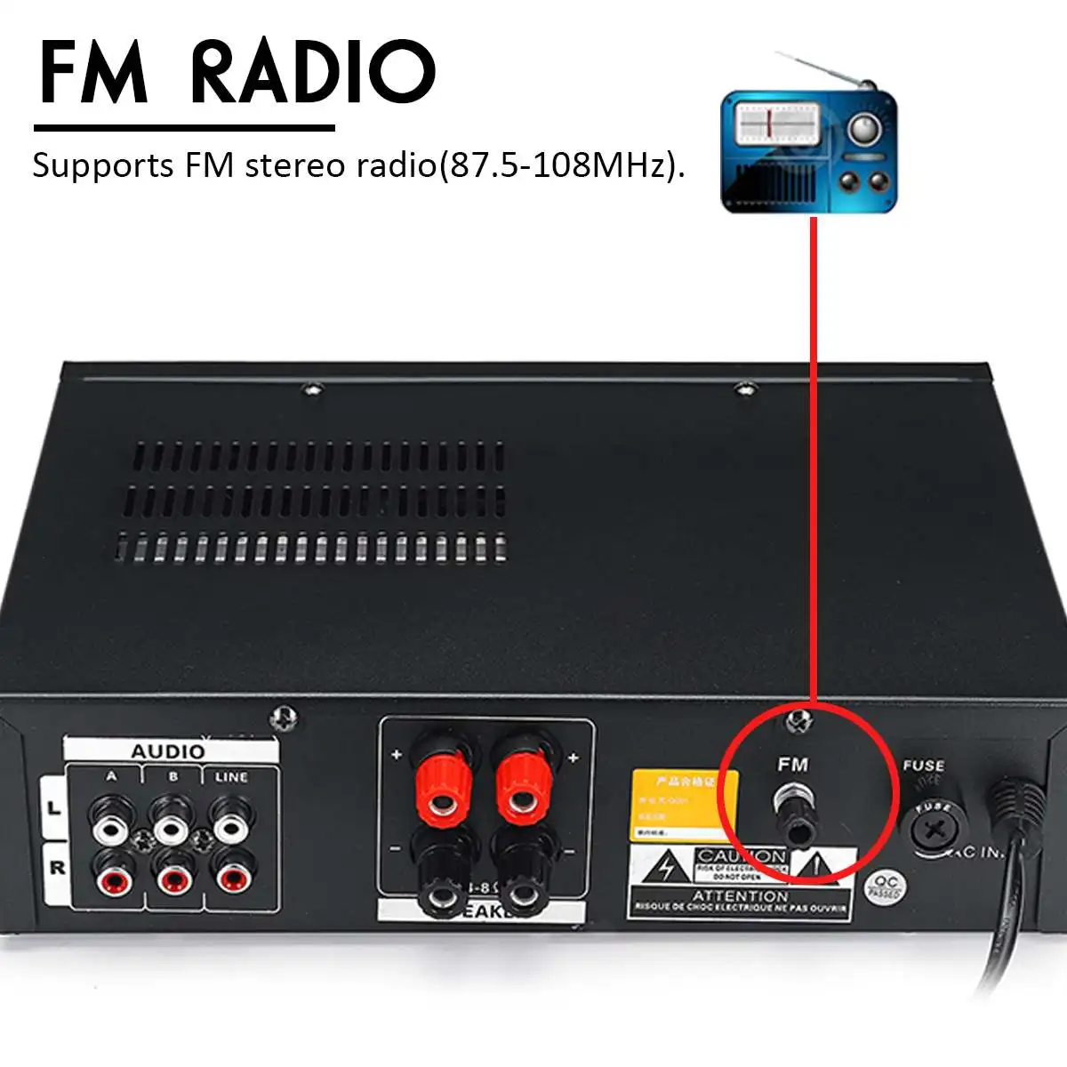 800 Вт HIFI аудио стерео усилитель мощности bluetooth FM радио USB SD 2CH 220 В домашний кинотеатр Amplificador аудио 4-16 Ом музыкальный плеер