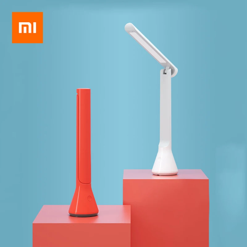 

2019 Newest Xiaomi Mijia LED Desk Lamp Foldable 120 Degree Adjustable USB Rechargeable Dimming Reading Table Lamp